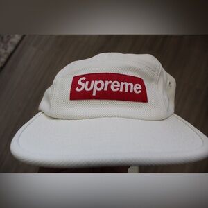 Supreme Ballistic Nylon Camp Cap White Made In USA‎